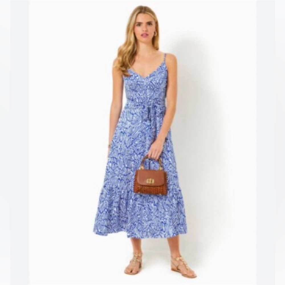 Lilly Pulitzer Marcelina dress blue zee bebe J035